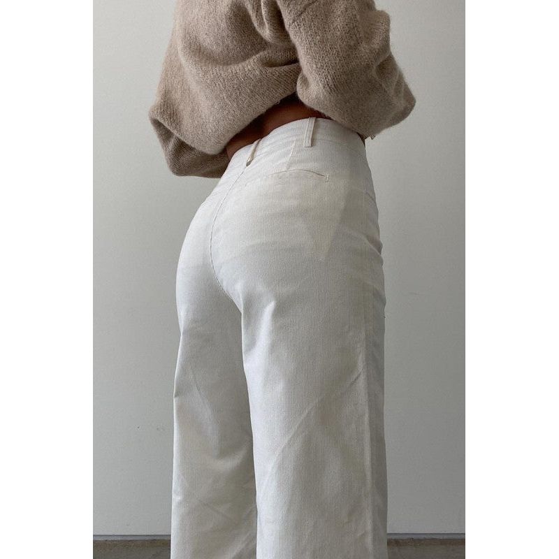 Classy Corduroy Wide Leg Pants - Sb_stassieboutique 