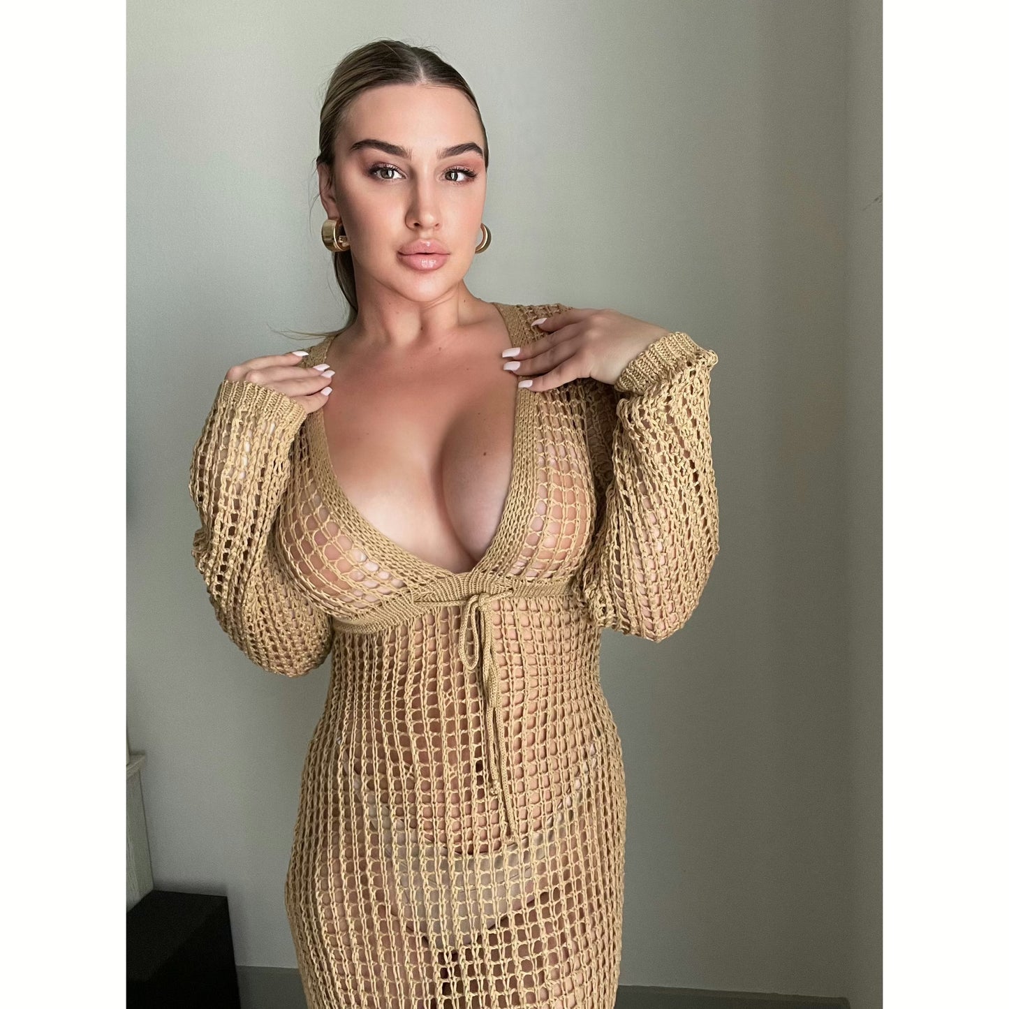 Victoria's Nude Swim Cover-Up - Sb_stassieboutique 