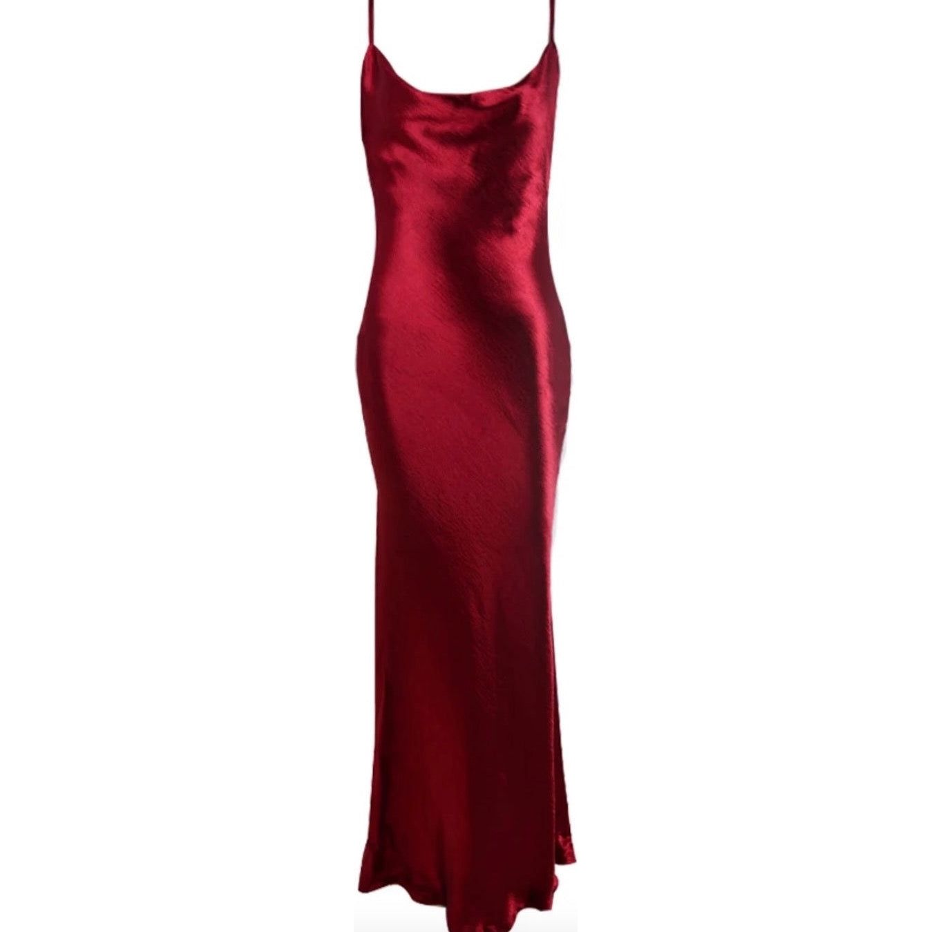 All You Need Satin Red Dress